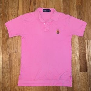Ralph Lauren Women’s Polo Short Sleeve Pink Collared Shirt Size Small